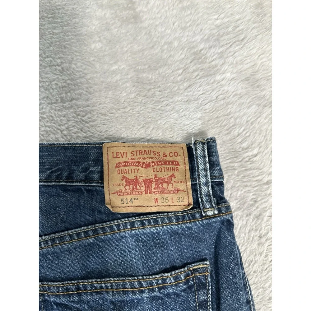 Levi's 514 Mens Slim Straight Size 36x32 Act (‎ 36x34 ) Denim Blue Jeans